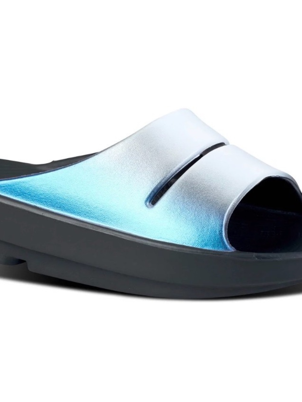 WOMEN'S OOFOS OOAHH LUXE SLIDE IN FROST NWT SIZE 8 $75 SOLD OUT